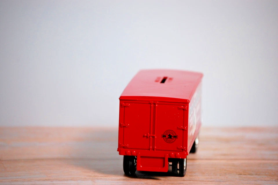 Banco de remolque tractor Anheuser Busch 1941 rojo Foto 4 de 4