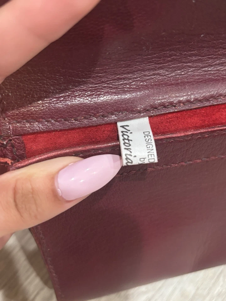 Victoria Beckham - Bolso de mano de cuero envejecido - Negro Foto 4 de 4