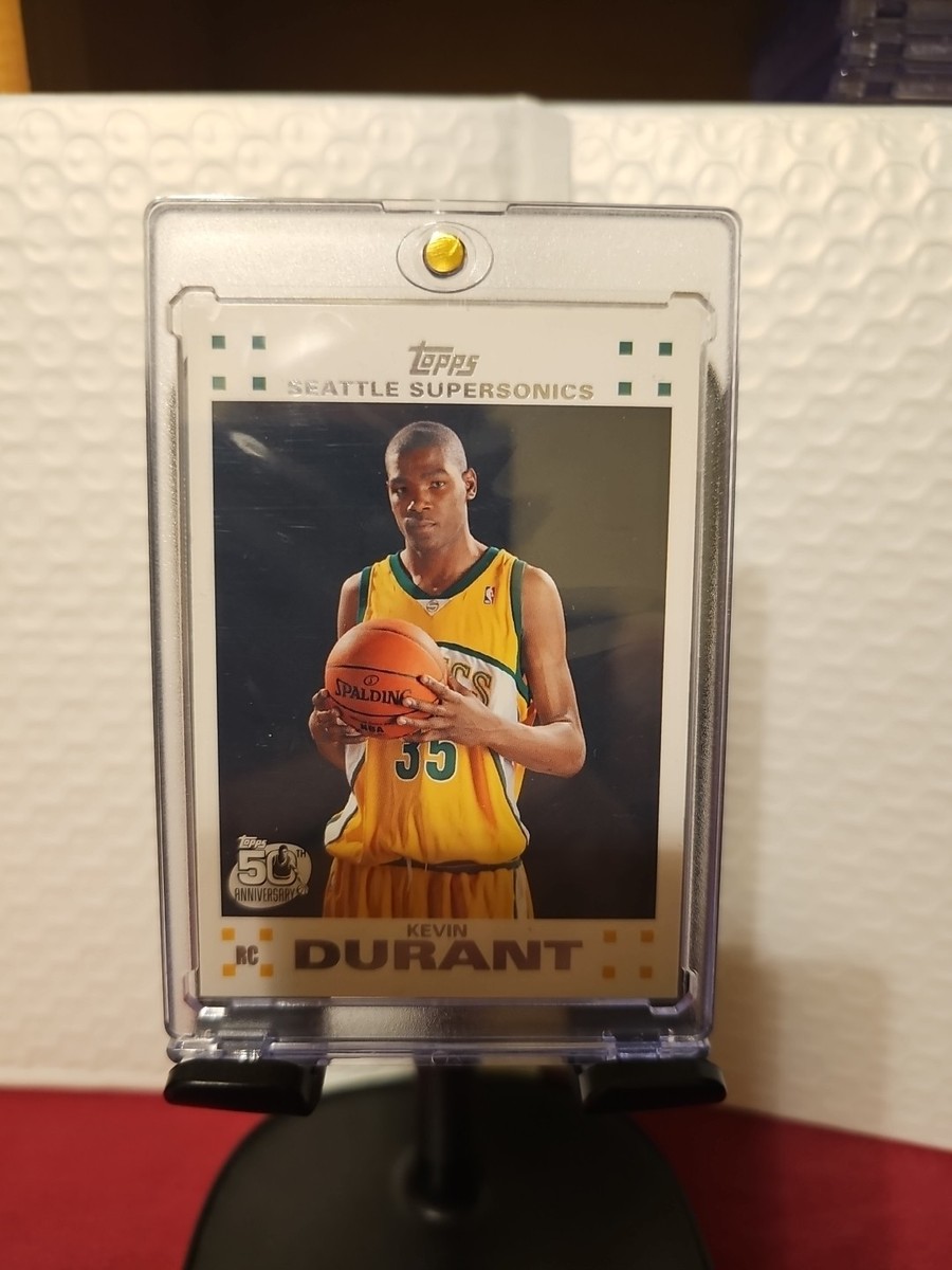 2007-08 Topps 50th Anniversary #2 Kevin Durant Rookie Card Seattle