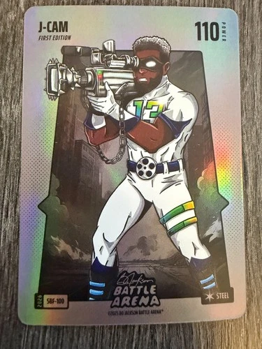 Bo Jackson Battle Arena Silver Battlefoil Steel J-Cam Junior Caminero #SBF-100