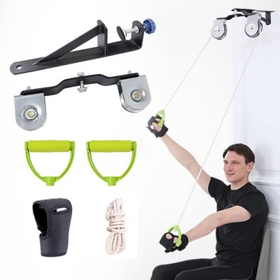 Shoulder Arm Pulley System Set - Over Door Rehab Exerciser for Home Physical ...