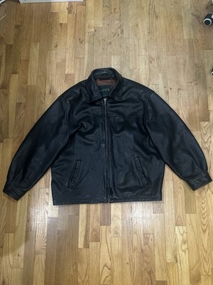 Danier Made In Canada Black Leather jacket Men s Size Xl