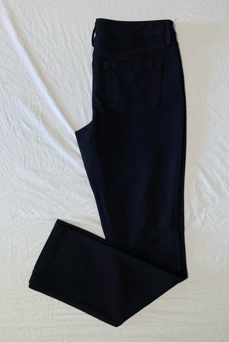Cassidy Ankle Pull-On Trouser Pants In Ponte Knit With Cuffs - Black Black