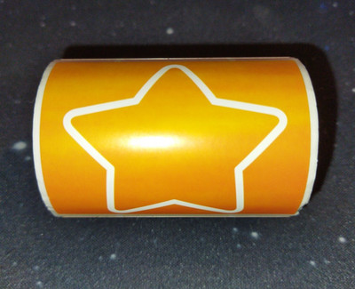 Phomemo, 160 Thermo Etiketten, Stern Orange mit weißem Rand, 55 x 40 mm [Neu]