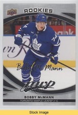 2023-24 Upper Deck MVP Rookies Silver Script SP Bobby McMann #222 READ o1h