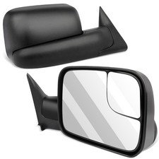 Side View Manual Towing Mirrors Pair Set For 94-02 Dodge Ram Truck Pickup Mirror