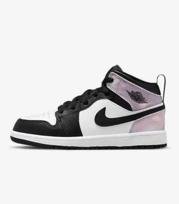 NIKE JORDAN 1 MID SE (PS) ZEN MASTER BLACK-BLEACHED CORAL DM6215-001 SIZE 13.5C