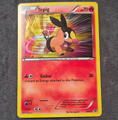 The Pokémon Company Tepig BW02 Black Star Promo Holo 2011 English 70 HP