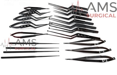 Kamiyama 20Pcs Micro Neurosurgery Instruments Set Premium German Top Grade A+