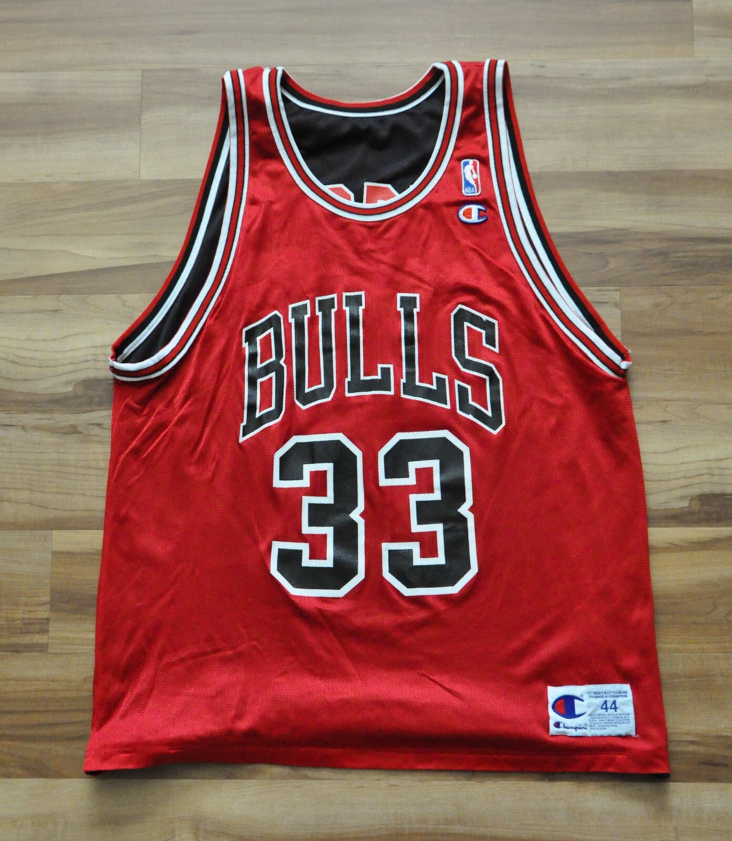 Scottie Pippen Chicago Bulls Champion Jersey Reversible Red