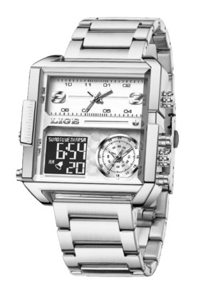 LIGE Herren Jungen Armbanduhr Luxus Quarz Wasserdicht Edelstahl Designer Uhr