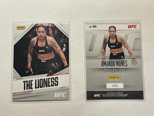 Amanda Nunes #N15 2021 Panini Instant UFC Nicknames card