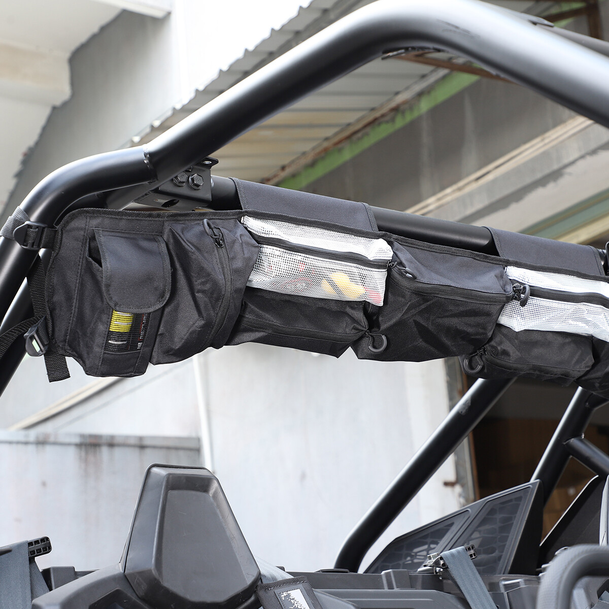 NICECNC UTV Overhead Roof Storage Bag For Polaris RZR XP 1000 / 900 2014-2022 – Black