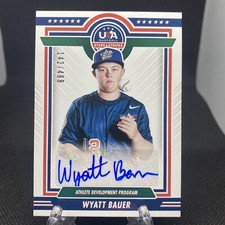 Wyatt Bauer 2022 Panini USA Stars & Stripes Athlete Development Autograph /499