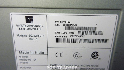 Bloc d'alimentation Brocade SW3900 DCJ3002-01P 60-0000739-02 TIRÉ D'EMC DS-32B2 - Photo 2/2