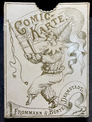 c1850 HIGH GRADE Historic Comic Transformation Antique Playing
