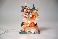 Halloween Haunted House, Ceramic, Lights Up