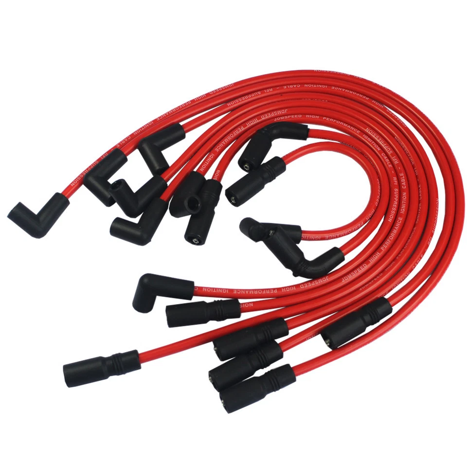 RED Spark Plug Wires For GMC JIMMY SONOMA & SAFARI 1995-2001 VORTEC V6 4.3L 262 - Image 2 of 4