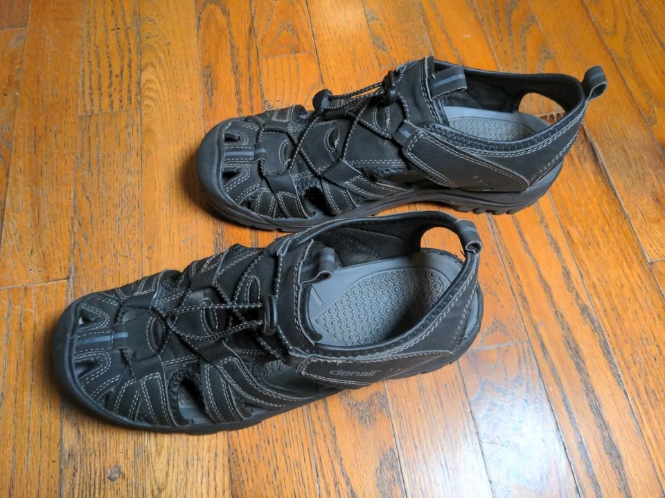 Denali Men's StrainerII Slip On Waterproof Sandals NM0552A Black Size