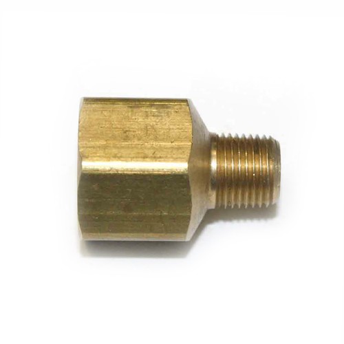 1/8" NPT Male x 1/4" NPT Female Brass Hex Bushings - FB204