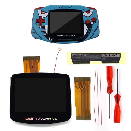 GBA IPS Pre-Laminated LCD Backlight Display Kit w/Red Buttons for Game Boy Shell - Picture 34 of 34
