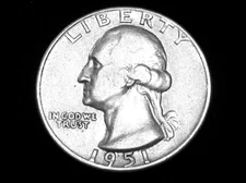 1951-D Washington Quarter --- Extra Fine +++