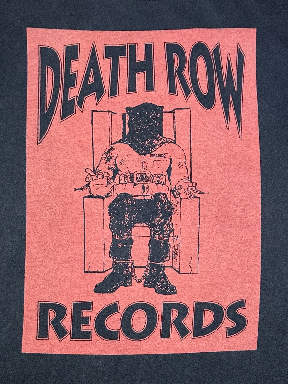 FILA T shirt uomo Death Row Records sedia elettrica grafica S S equipaggio taglia M