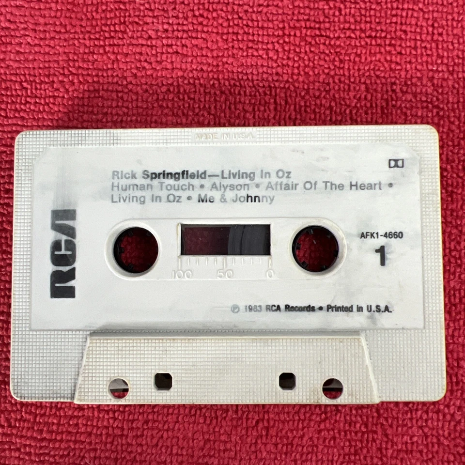 🔥 80’s ROCK Rick Springfield Living In Oz (Cassette Tape, RCA Records)  CLEAN! - Image 3 of 4