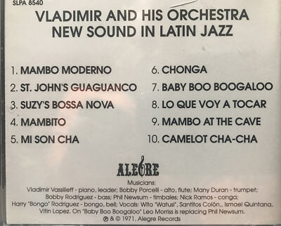 レコードNEW SOUND IN LATIN JAZZ /VLADIMIR New Sound in Latin Jazz by Vladimir (CD, May-2000, Fania) for sale