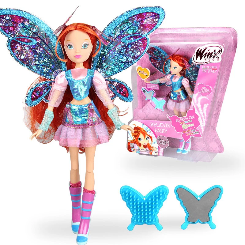 Persuasion suppe Skrive ud Winx Club Believix Fairy Doll Glitter Wings Girls Barbie Toys Doll Gift |  eBay