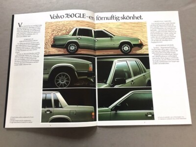 1983 Volvo 760 GLE 38-page Original Swedish Car Sales Brochure