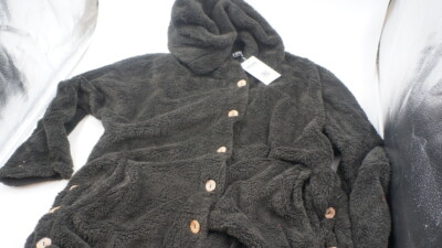 YOINS WOMENS BUTTON UP HOODED FLEECE 12