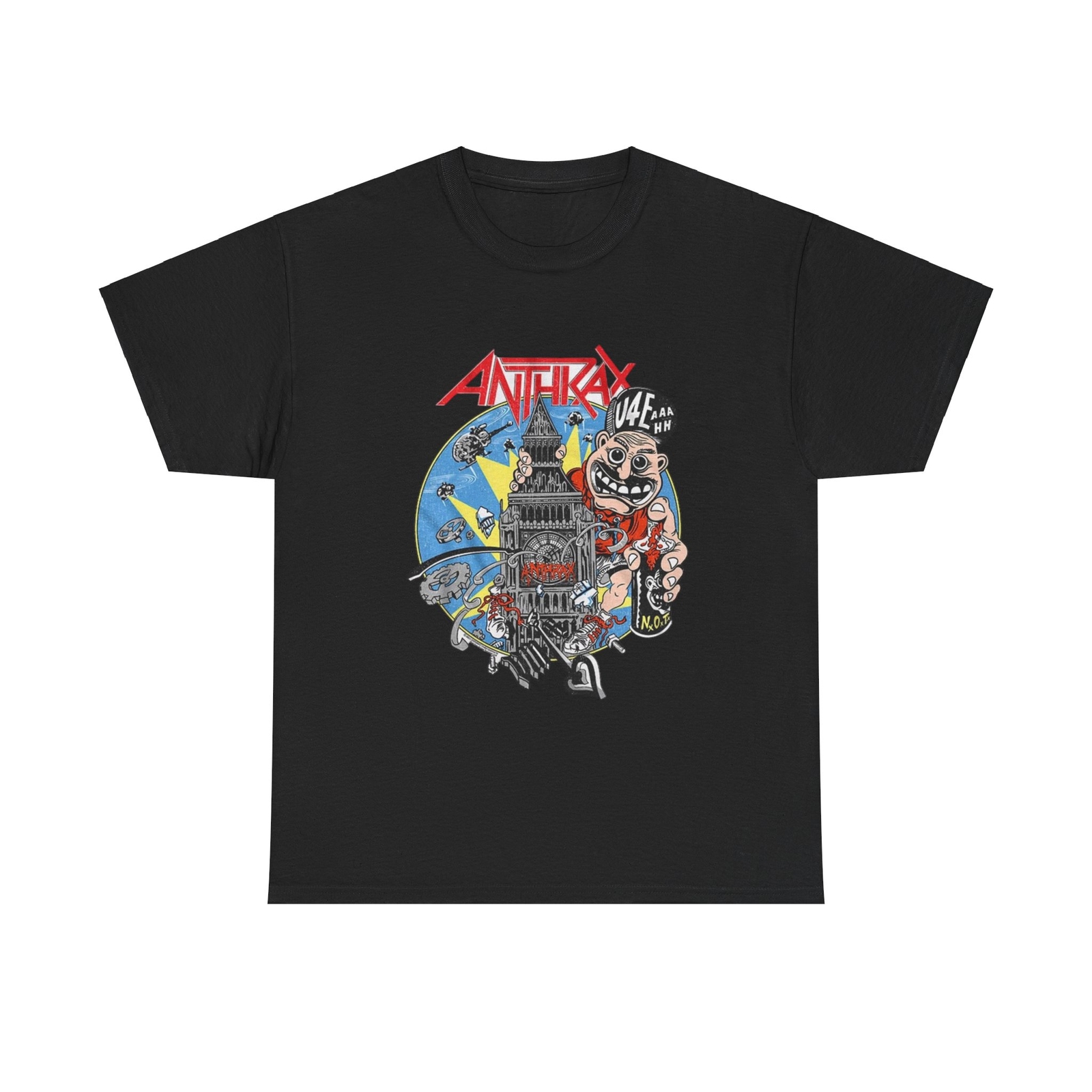 Anthrax Tshirt Punk Band metal vintage graphic art skate Unisex Heavy Cotton Tee-image