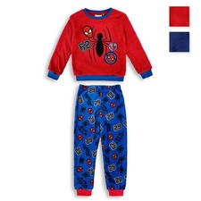 Marvel Spiderman Winter Baby Pyjama aus offiziellem Fleece und Stickerei Baby 4601