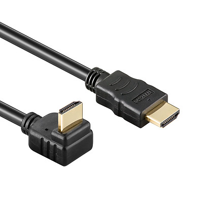 2m HDMI 4K Kabel UHD 2160p Full HD 1080p abgewinkelt gewinkelt 270° nach unten 