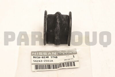 56243ZS51A Genuine Nissan BUSH-REAR STABILIZER 56243-ZS51A | eBay