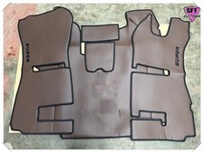 SCANIA STREAMLINE SET OF FLOOR MATS WITH EMBROIDERY DARK BROWN / BLACK