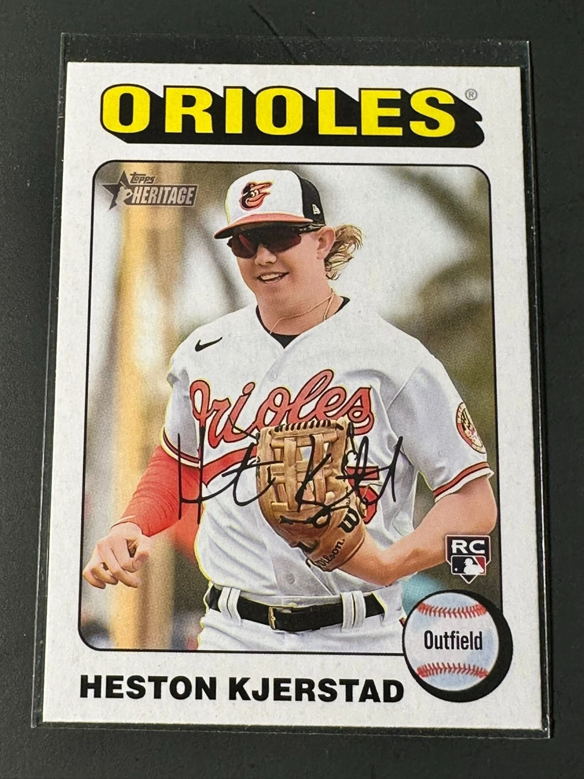 2024 Topps Heritage - #327 Heston Kjerstad (RC) White Border
