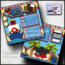 MAGIC CRUISE 2 premade scrapbook pages paper piecing PRINTED CHERRY 0003