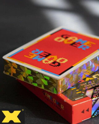 Game Over Red Gold Holo Gilded Playing Cards by Gemini | eBay