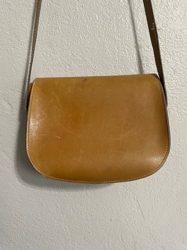 Vintage Le Tanneur Leather Shoulder Crossbody Bag Purse France - Picture 6 of 12