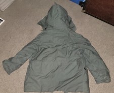 Women's Parka Size Large Faux Fur Hood