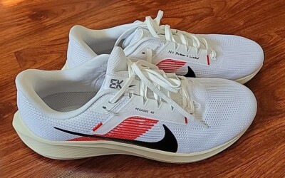 Men's Size 14 Nike Air Zoom Pegasus 40 Eliud Kipchoge White Black Red FJ0686-100
