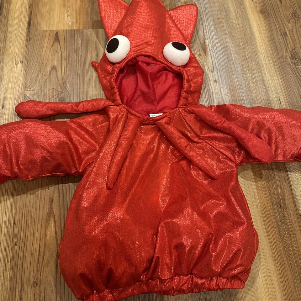 Baby Boy/Girl Polyester Little Red Lobster Crab Halloween Costume 12-18 (31) - Image 2 of 4