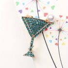 Rhinrhinous Corsage Pin Clothing Accessories New Cocktail Glass Brooch Women's