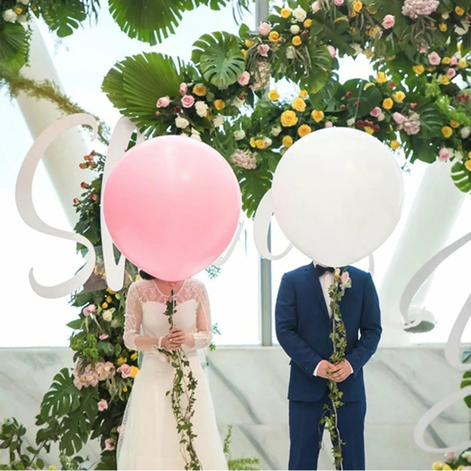 5X Giant 60cm Macaron Retro Latex Helium Balloon Circular Balloons Birthday 24" - image 3 of 4