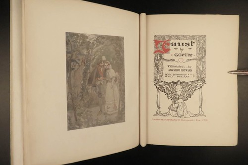 1908 SIGNED 1ed FAUST Goethe POGANY Tragedy Devils Illustrated English Hayward - Picture 9 of 24