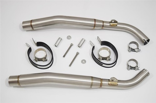 XL1000 V VARADERO 1999-2014 Twin Exhaust Silencer Kit 400mm Oval Stainless 400SS - Picture 4 of 5