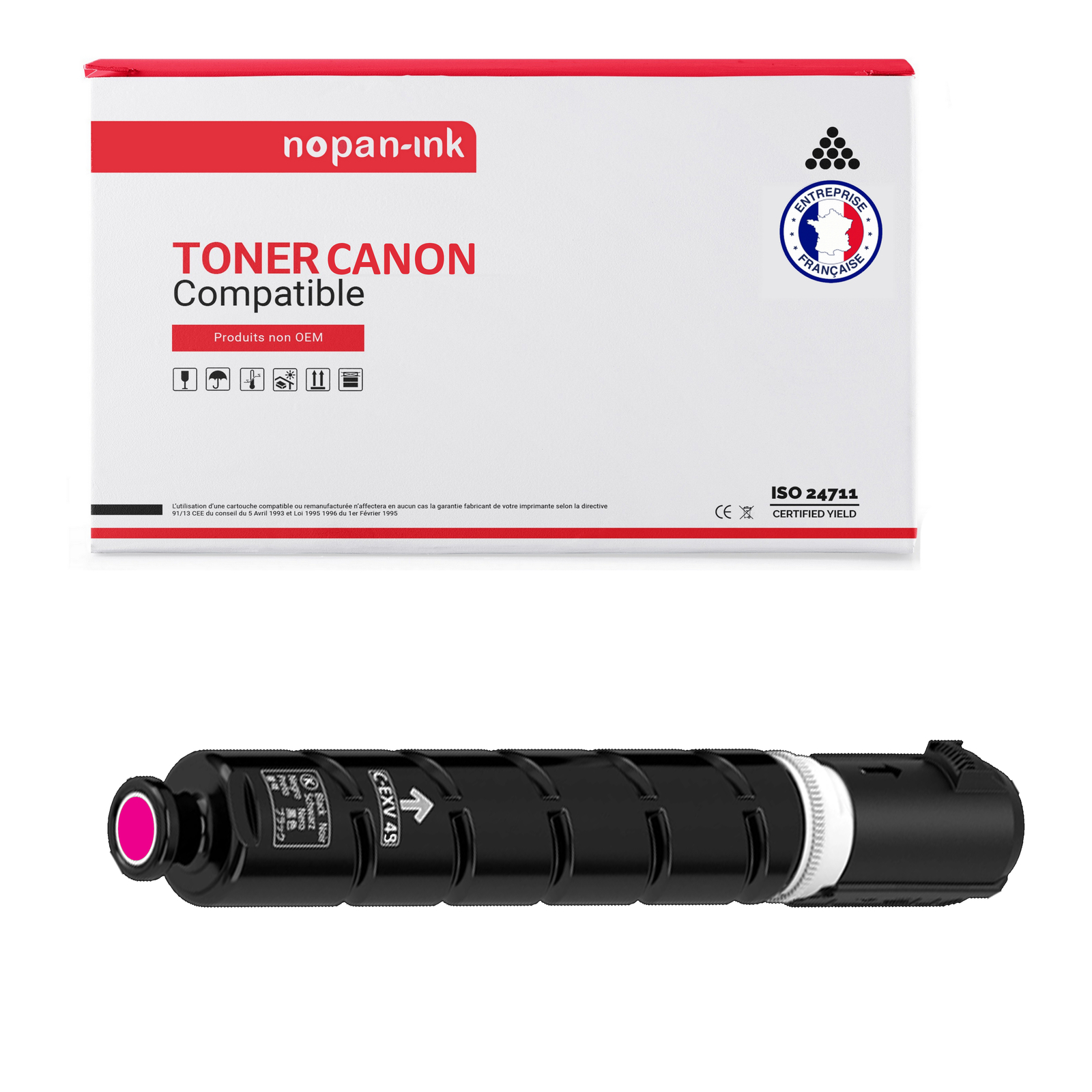 Cartouche Toner CEXV49 Magenta NOPAN-INK pour Imprimer Vos Rapports