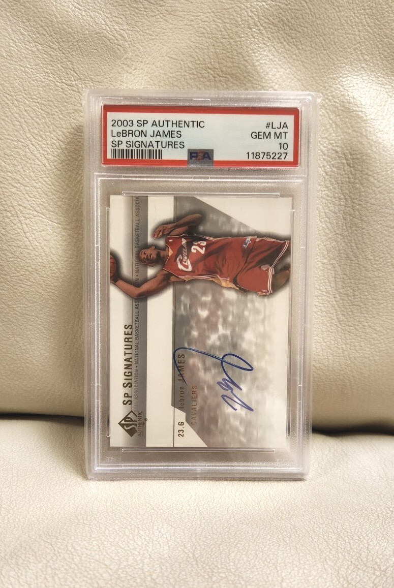 2003 sp authentic lebron james